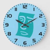 Modern Abstract Face Line Art Teal