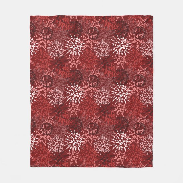 Modern Abstract Fleece Blanket (Front)