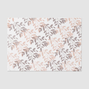 Modern abstract floral botanical leaf tissue paper