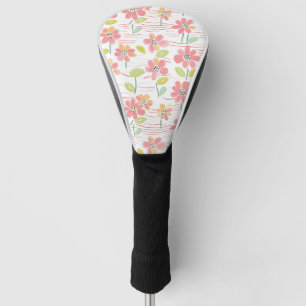Modern Abstract Floral Line Pattern (3) Golf Head Cover