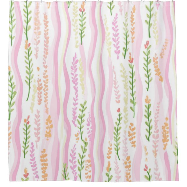 Modern Abstract Floral Line Pattern (7) (Front)