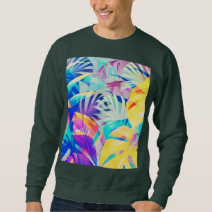 Modern Abstract Floral Pastel Colour Sweatshirt