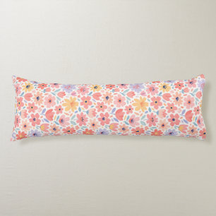 Modern Abstract Floral Pattern Body Pillow