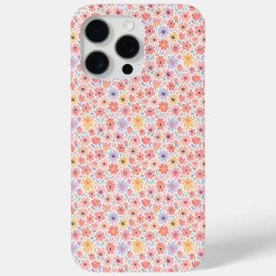 Modern Abstract Floral Pattern iPhone 15 Pro Max Case
