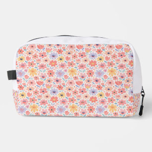 Modern Abstract Floral Pattern Dopp Kit