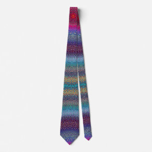Modern Abstract Floral Pattern Elegant Tie
