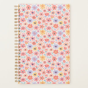 Modern Abstract Floral Pattern Planner
