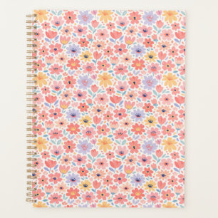 Modern Abstract Floral Pattern Planner