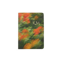 Modern Abstract Floral photo art with monogram