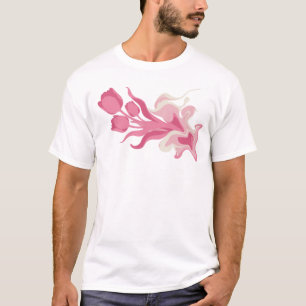Modern ABSTRACT FLOWER Custom Creation T-Shirt