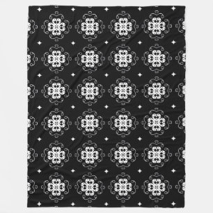 modern abstract flowers blanket