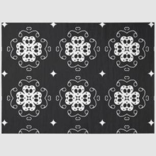 modern abstract flowers tissue paper