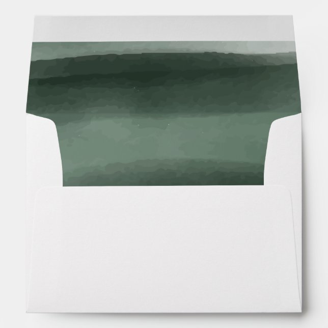Modern Abstract Formal Wedding |  Envelope (Back (Bottom))