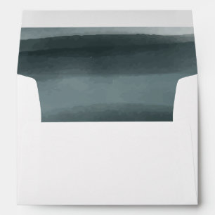 Modern Abstract Formal Wedding Envelope
