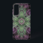 Modern Abstract Fractal Purple and Green Design Samsung Galaxy Case<br><div class="desc">Modern Abstract Fractal Purple and Green Design by Travis L. Lagasse of Flowstone Graphics.</div>