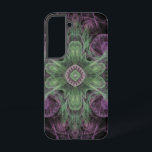 Modern Abstract Fractal Purple and Green Design Samsung Galaxy Case<br><div class="desc">Modern Abstract Fractal Purple and Green Design by Travis L. Lagasse of Flowstone Graphics.</div>