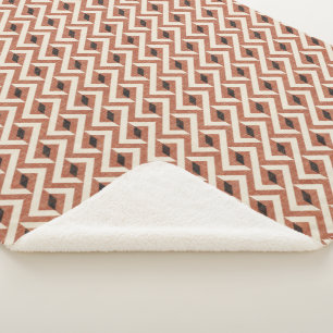 Modern Abstract geometric 1 - Amaro, Panna Cotta a Sherpa Blanket