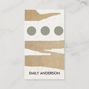 MODERN ABSTRACT GEOMETRIC ART CERAMIC TEXTURE BUSINESS CARD