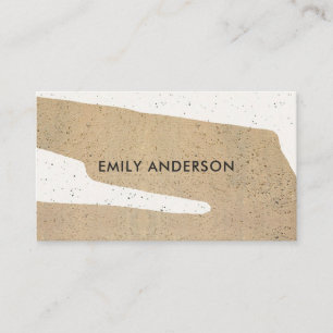MODERN ABSTRACT GEOMETRIC ART CERAMIC TEXTURE BUSINESS CARD