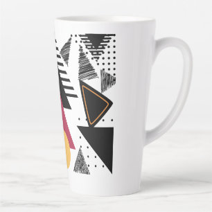Modern Abstract geometric art Latte Mug