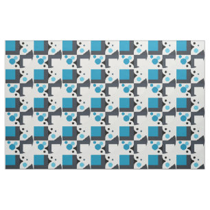 Modern Abstract Geometric Artwork Fabric