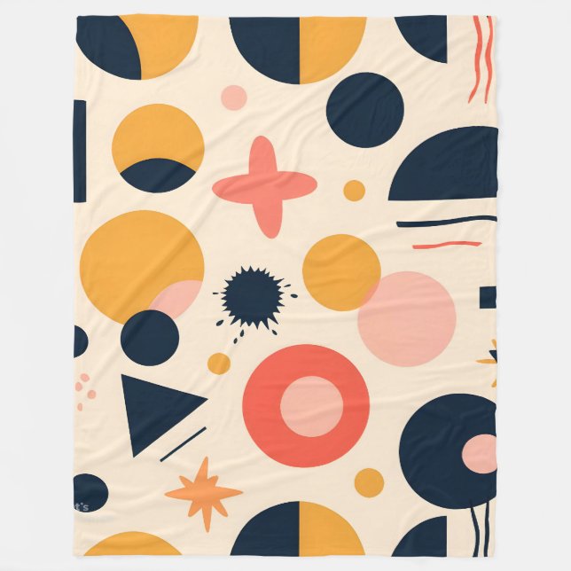 Modern Abstract Geometric Blanket (Front)