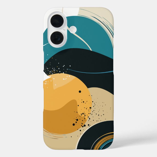 Modern Abstract Geometric Case-Mate iPhone Case (Back)