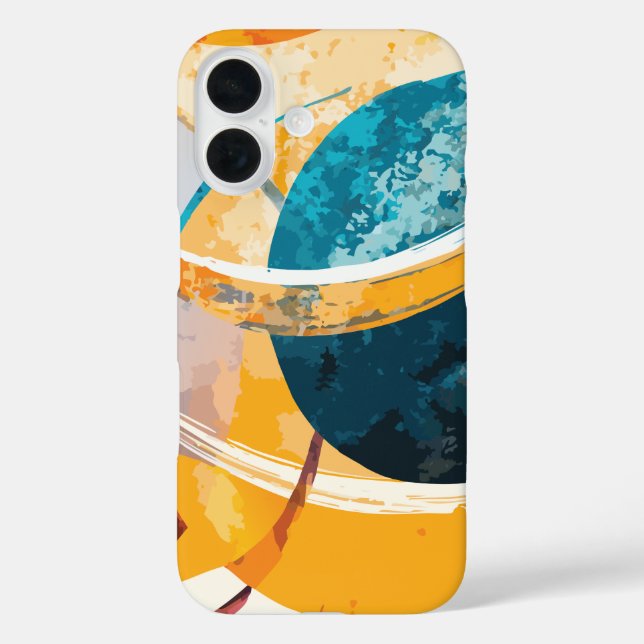 Modern Abstract Geometric Case-Mate iPhone Case (Back)