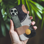 Modern Abstract Geometric Marble Custom Name iPhone 16 Pro Max Case<br><div class="desc">Modern Abstract Geometric Marble Custom Name iPhone 16 Pro Max Cases features black,  rose gold and gold watercolor geometric shapes on a grey marble background with stripes and your personalized name in modern white script. Personalize by editing the text in the text box provided. Designed by ©Evco Studio www.zazzle.com/store/evcostudio</div>