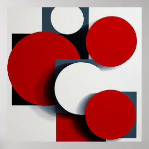 🔴 Modern Abstract Geometric Minimalist Decor 🔴