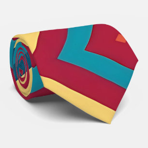 Modern Abstract Geometric Neck Tie