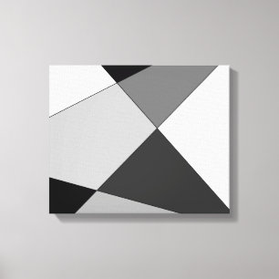 Modern Abstract Geometric Nordic Design Art Canvas Print