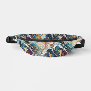 Modern abstract geometric pattern 51 fanny pack