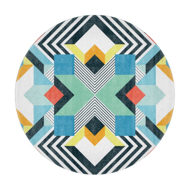 Modern Abstract Geometric Pattern. Cutting Board (Front)