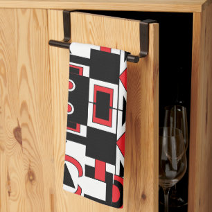 Modern Abstract Geometric Pattern Kitchen Towel