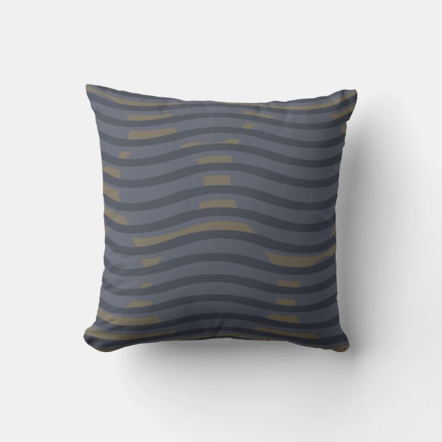 Modern abstract geometric pattern throw pillow (Front)