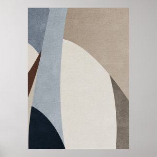 Modern Abstract Geometric Pattern Wall Art Poster
