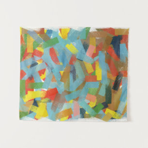 Modern Abstract Geometric Rectangles art Painting Tapestry