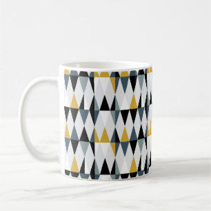 Modern abstract geometric seamless pattern with tr coffee mug