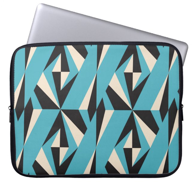 Modern abstract geometric seamless pattern with tr laptop sleeve (Front)