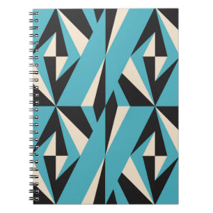 Modern abstract geometric seamless pattern with tr notebook