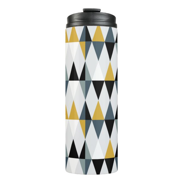 Modern abstract geometric seamless pattern with tr thermal tumbler (Front)