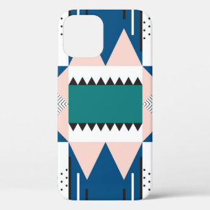 Modern Abstract: Geometric Seamless Style iPhone 12 Case