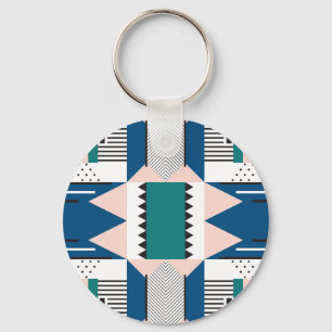 Modern Abstract: Geometric Seamless Style Keychain