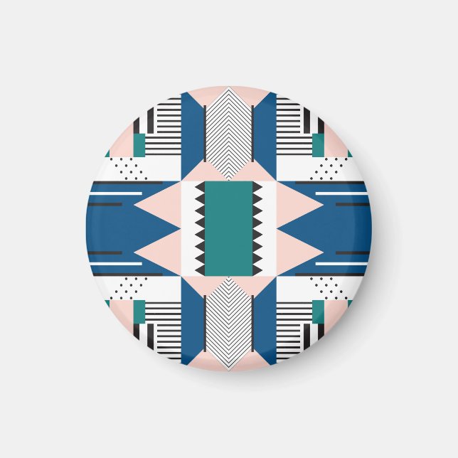 Modern Abstract: Geometric Seamless Style Magnet (Front)