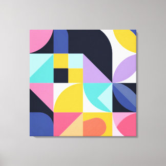 Modern Abstract Geometric Shapes Canvas Print