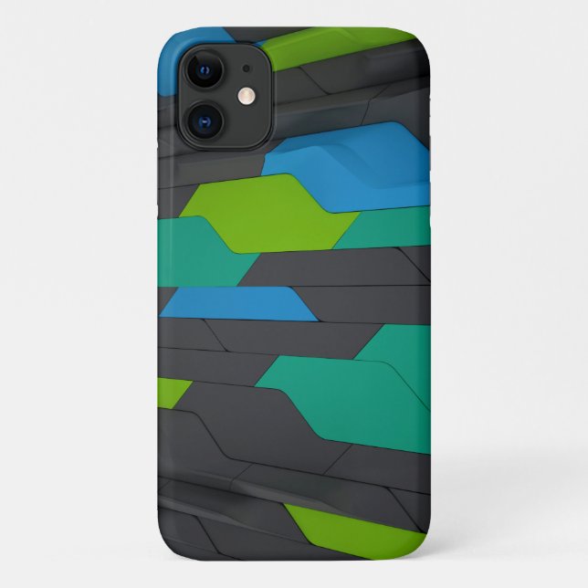 Modern Abstract Geometric Stylish Pattern Case-Mate iPhone Case (Back)