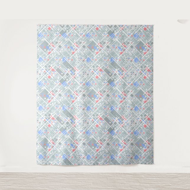 Modern abstract geometric. tapestry (Front)