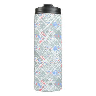 Modern abstract geometric. thermal tumbler