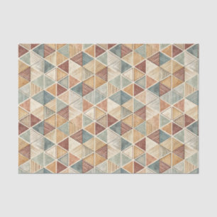 Modern Abstract Geometric Triangle Design Pattern Tissue Paper
